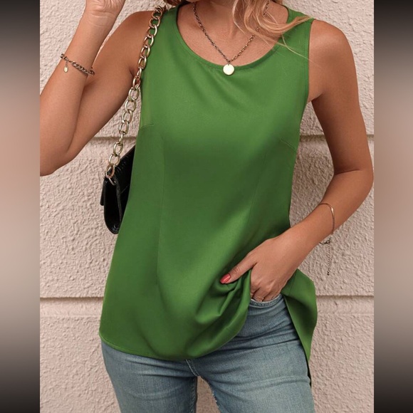 Boho brown crisscross back tank top - Picture 8 of 16